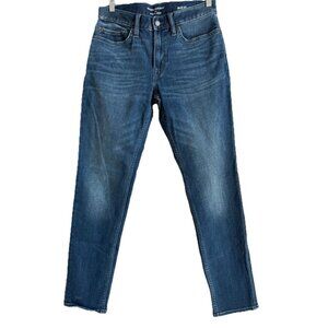 Banana Republic Travel Jeans Mens 30x32 Slim Fit Med Wash Denim Tapered‎ Stretch